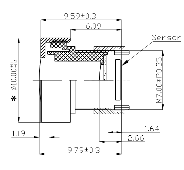 car dvr lens YT-1515P