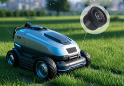 Obiettivo professionale per telecamera per auto collegato all&#39;obiettivo della telecamera di sorveglianza per la rimozione delle erbacce