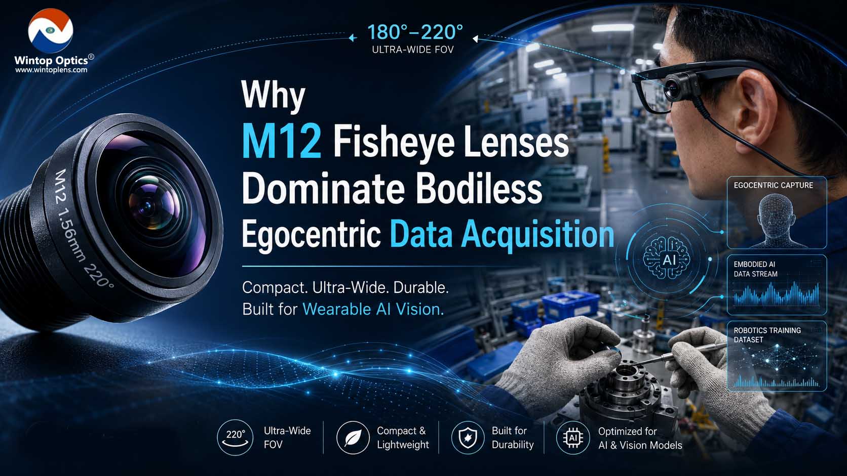 Why M12 Fisheye Lenses Dominate Bodiless Egocentric Data Acquisition